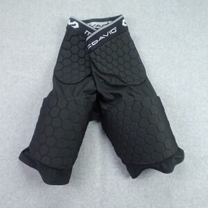 McDavid Shorts Mens Small Black HexPad Padded Compression Athletic Girdle